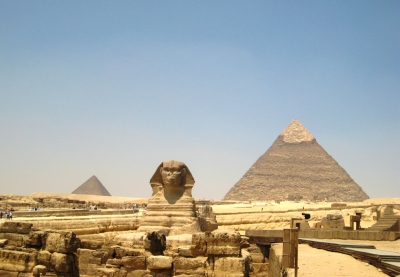 Sphinx und Pyramiden