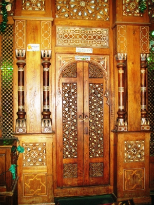 Sultan-Hassan-Moschee Kairo    .....Holzschnitz-Kunst.....