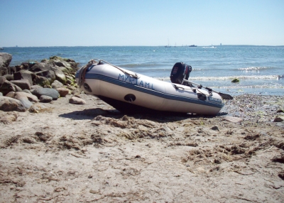 Boot am Strand