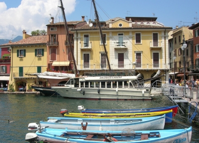Gardasee - Hafen von Malcesine