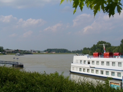 Rhein und Schifffahrt bei Speyer
