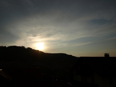 Sonnenuntergang über Weisenbach