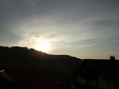 Sonnenuntergang über Weisenbach 2