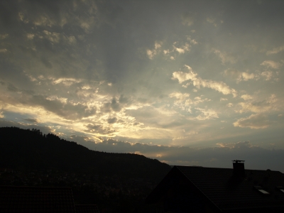 Abendrot über Weisenbach