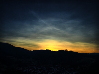 HDR Abendrot Weisenbach