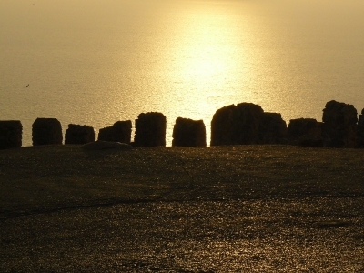 Steinmauer_abends