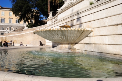Brunnen Piazza de Popolo