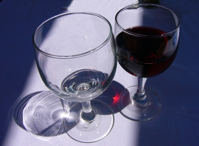 Lichtspiel im Weinglas 1