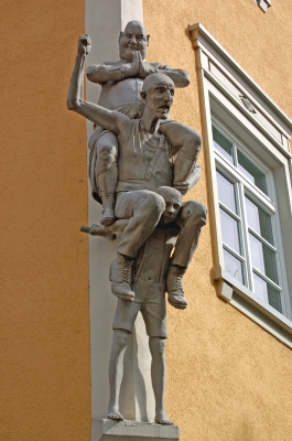 Peter-Lenk-Statue »Die Schwabenkinder« in Ravensburg