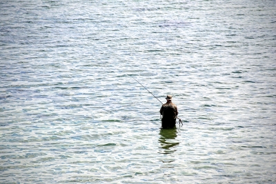 Einsam im Wasser