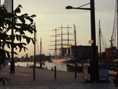 Polnisches Segelschiff im "Neuen Hafen" von Bremerhaven