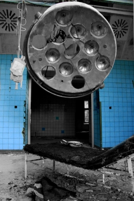 verfallener Operationssaal der Lungenheilstätte Beelitz-Heilstätten