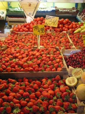 Erdbeeren auf dem Markt