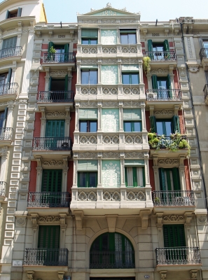 Barcelona: Fassade im Eixample