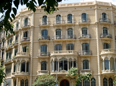 Barcelona: Fassade im Eixample