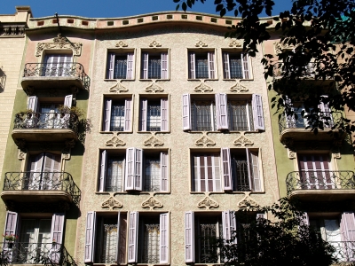 Barcelona: Fassade im Eixample