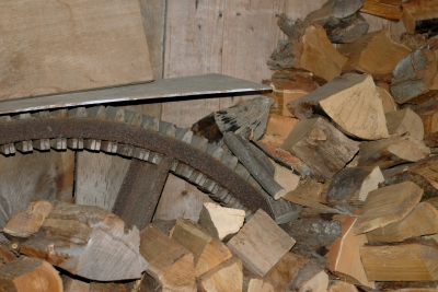 Holzzahnrad einer alten Mühle