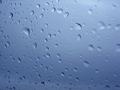 Regentropfen (Fensterscheibe)