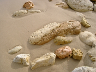 Steine am Strand