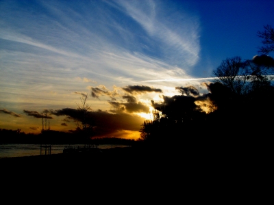 Abends am Rhein