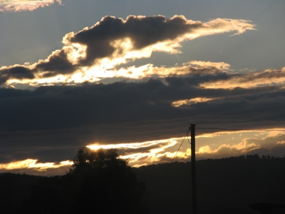 Sonnenuntergang an der Weser