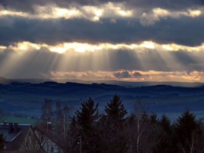 Sonnenuntergang im Januar