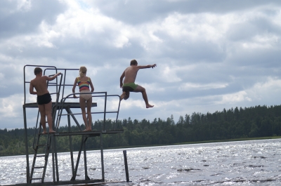 Sprungturm - Sommer in Südschweden