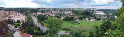 Blick auf Colditz/Sachsen