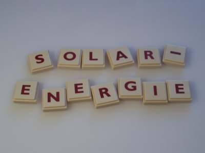 Wortbild Solarenergie