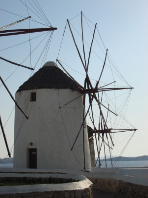 Mühlen in Mykonos Stadt