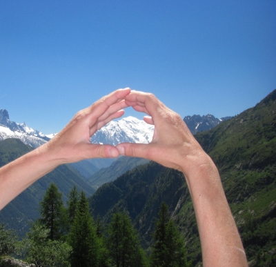 Den Mont Blanc ...in den Händen