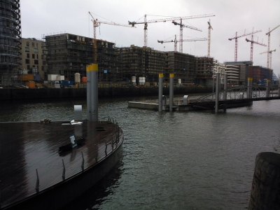 Bauarbeiten in der Speicherstadt