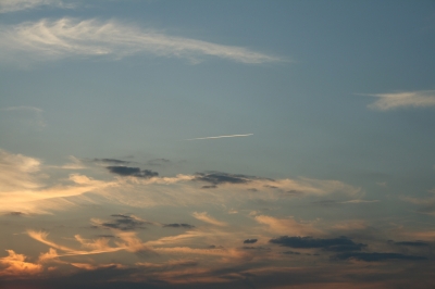 Wolkenspiel am Himmel