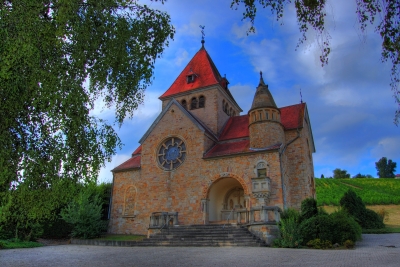 Die Kreuzkapelle auf dem Wißberg bei Gau-Bickelheim 1