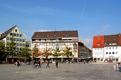 Bebauung am Ulmer Münsterplatz