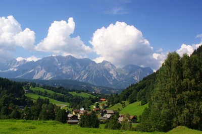 Blick auf den Dachstein