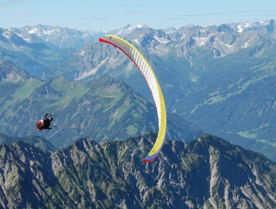Paragliding über den Allgäuer Alpen