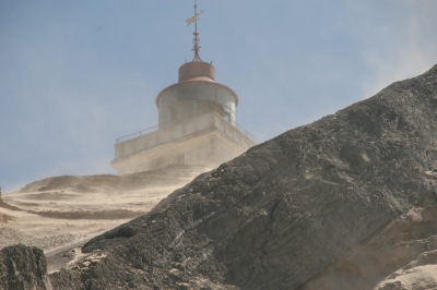 Leuchtturm im Sandsturm