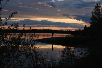 Sonnenuntergang am Flat Lake