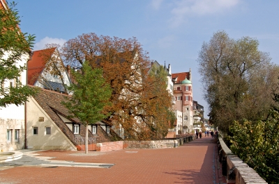 Flanierweg auf der Ulmer Stadtmauer