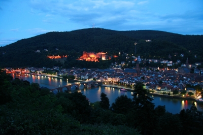 Blaue Stunde über Heidelberg