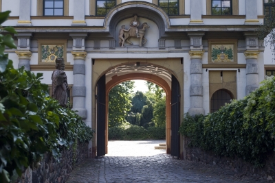 Eingang zum Schloss  in Frankfurt am Main Höchst