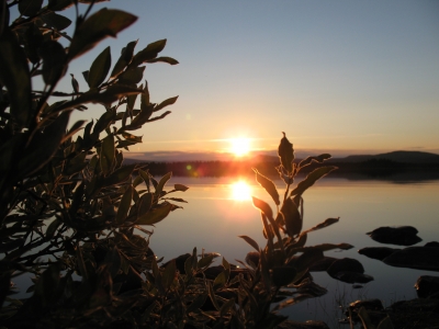 Sonnenuntergang am Isterensee