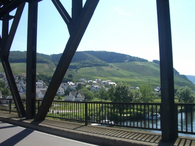 Blick von der Brücke in Bullay