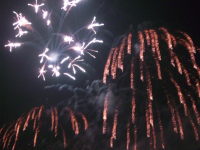 Feuerwerk auf dem Rhein