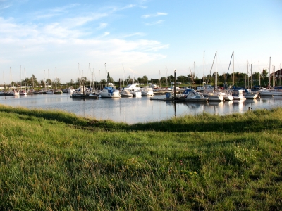 Fedderwardersiel Blick auf den Yachthafen