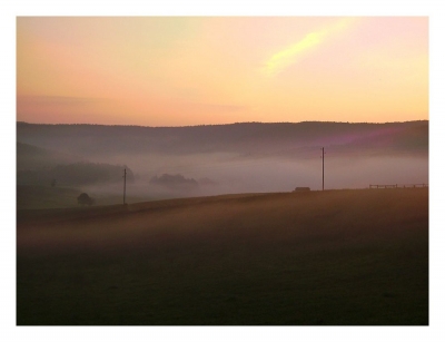 Nebelstimmung bei Sonnenaufgang