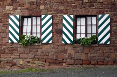 romantische Fenster in Nideggen (Rureifel)