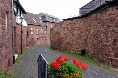 Gasse in Nideggen in der Rureifel