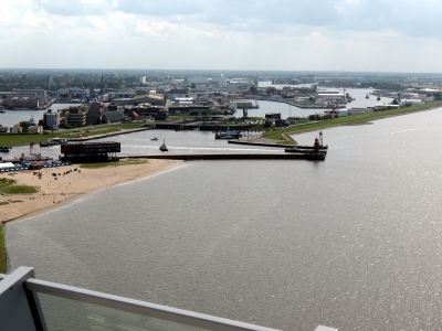 Brmerhaven Blick von der Aussichtsplattform SAIL City 2